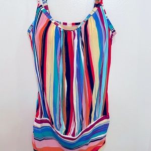 Multicolor Tankini Top